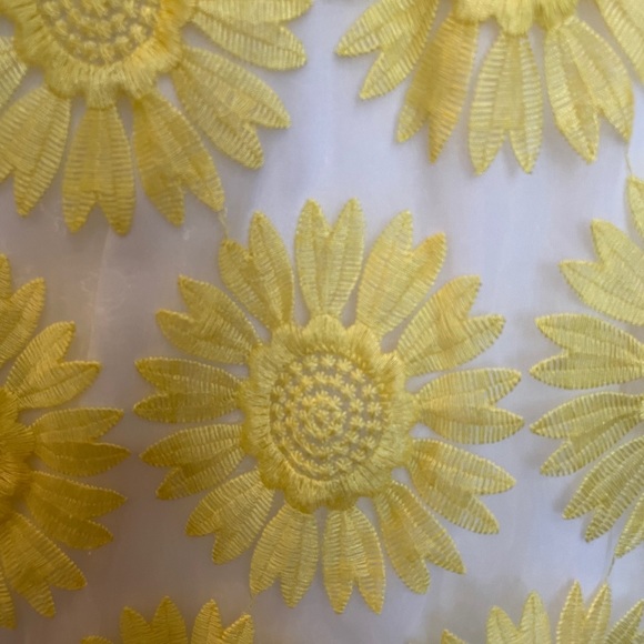 Sharagano sheer sunflower mini dress - Picture 3 of 4